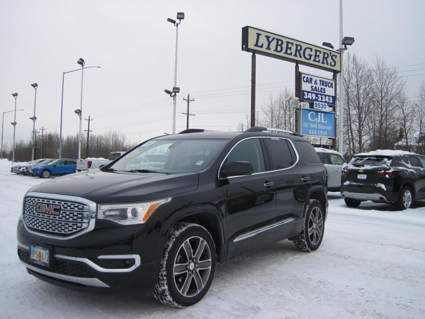 2019 black /black GMC Acadia Denali AWD (1GKKNXLS8KZ) with an 3.6L V6 DOHC 24V engine, 6A transmission, located at 9530 Old Seward Highway, Anchorage, AK, 99515, (907) 349-3343, 61.134140, -149.865570 - Loaded GMC Acadia Denali AWD come take a test drive. - Photo#0